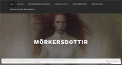 Desktop Screenshot of morkersdottir.com