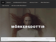 Tablet Screenshot of morkersdottir.com